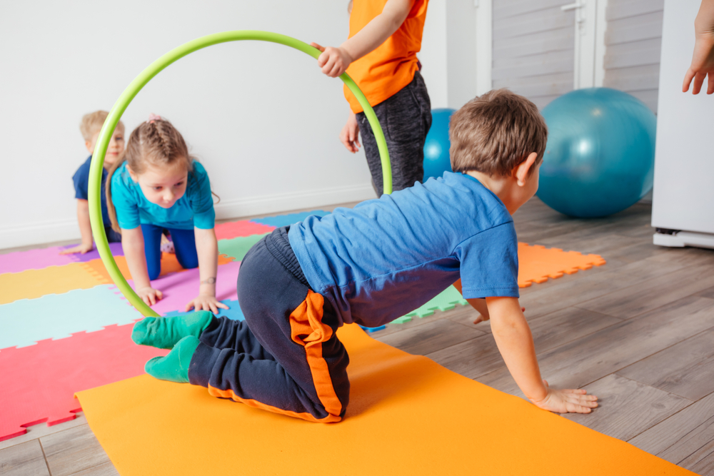 children engaging in pediatric physical therapy