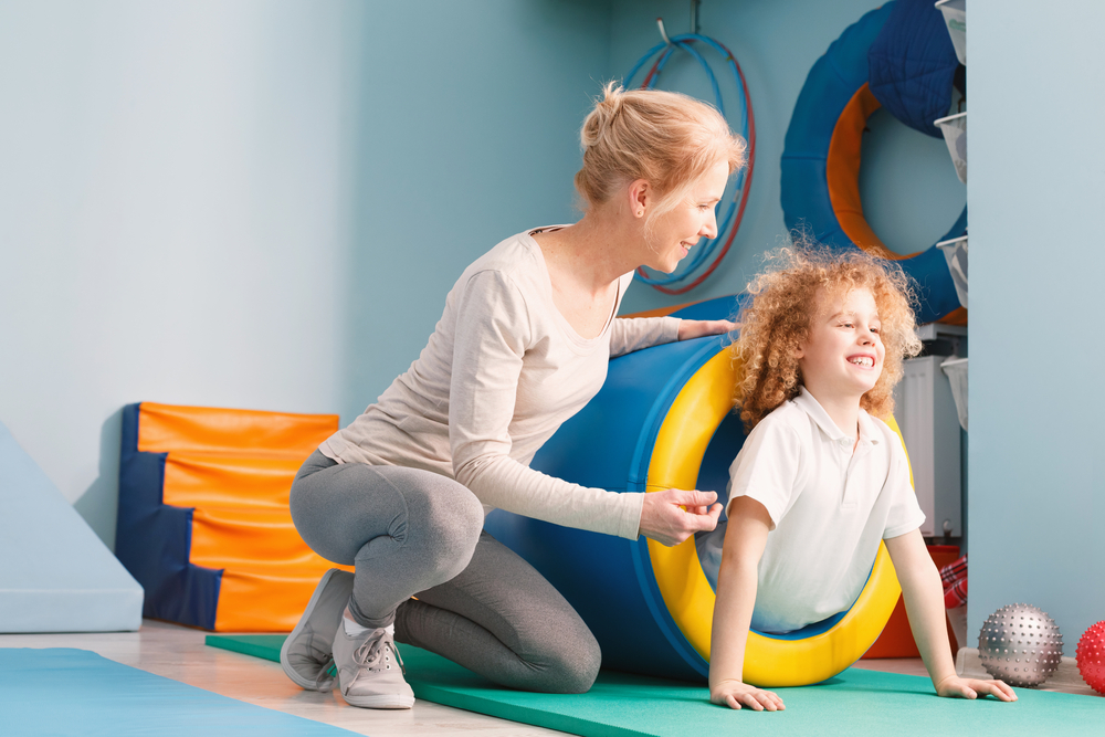 Child receiving occupational therapy